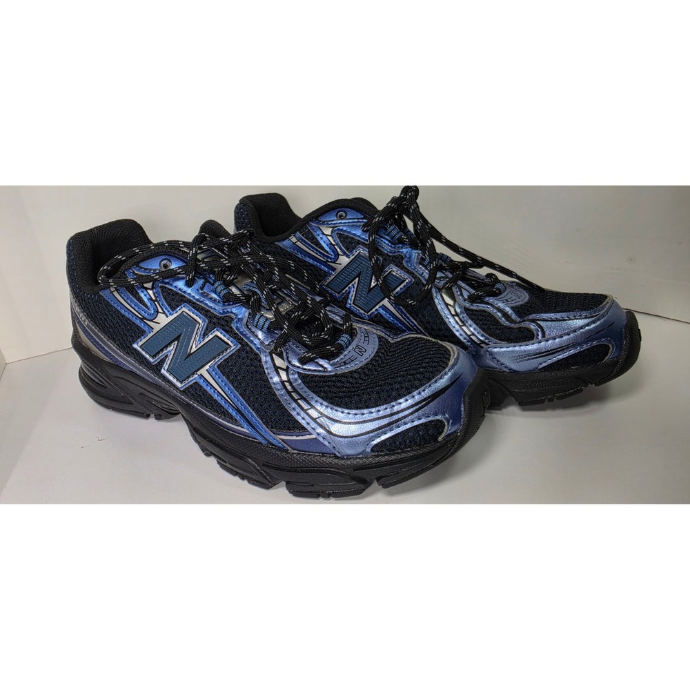 New Balance 740 Kids Blue Silver Black Athletic Sneakers GR740DT Size 6.5Y